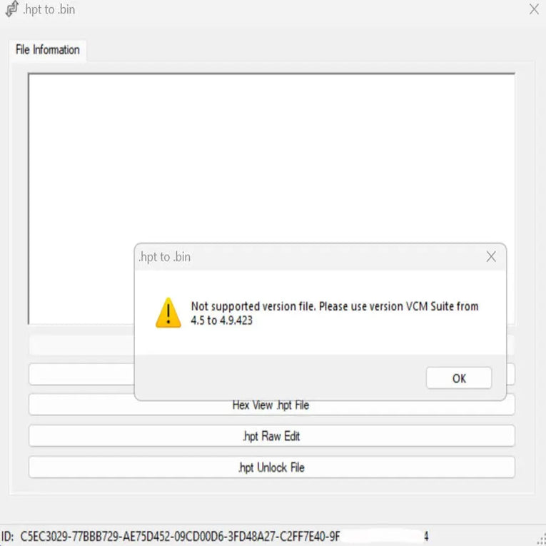 HPT TO BIN CONVERTER SOFTWARE + UNLOCKER Diezel365