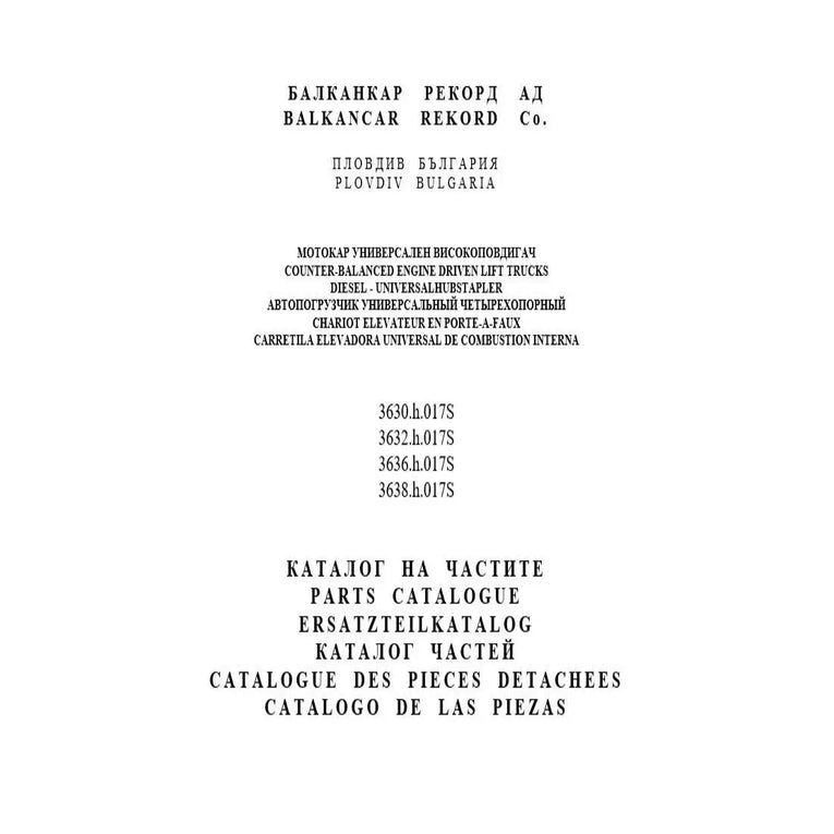 Balkancar Forklift Parts Manual Russian Language PDF Diezel365