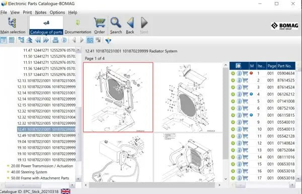 Bomag EPC 2023 Electronic Parts Catalogue Diezel365
