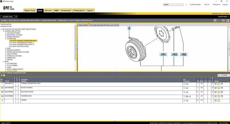 Caterpillar Lift Trucks 2024 MCFS-ASIA Parts Catalog Diezel365