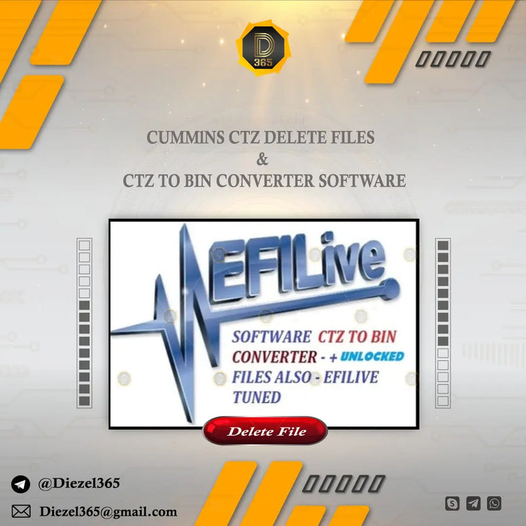 COMMlNS CTZ DELETE FILES + CTZ TO BIN CONVERTER SOFTWARE Diezel365