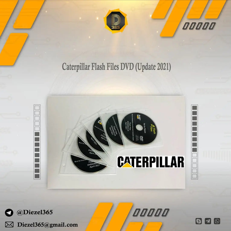 Caterpillar Flash Files DVD (Update 2021) Diezel365