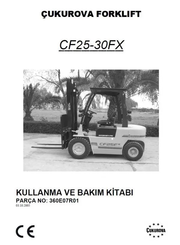 Cukurova Forklift Truck Collection Manuals PDF Diezel365