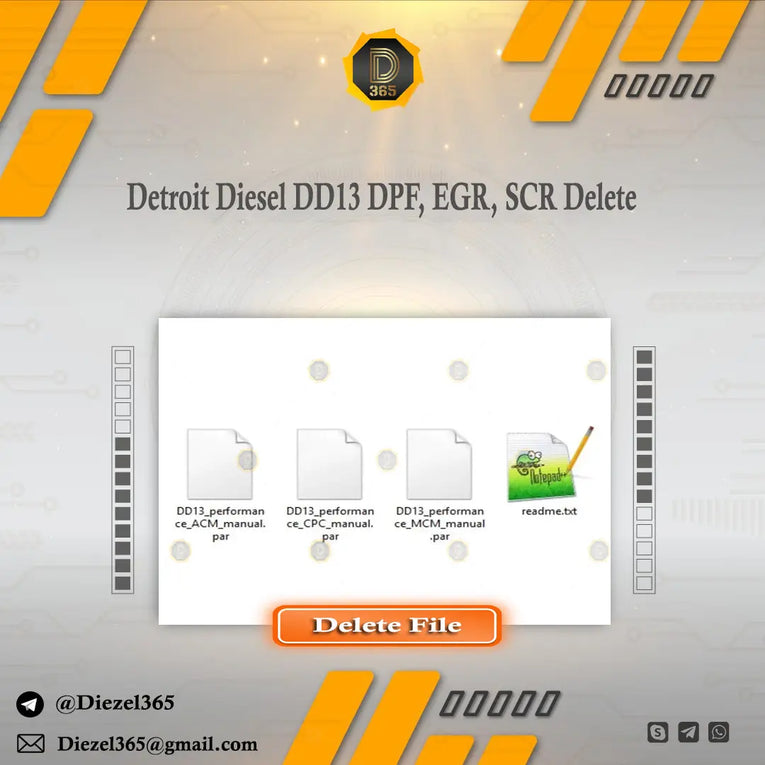 Detroit Diesel DD13 DPF, EGR, SCR Delete Diezel365