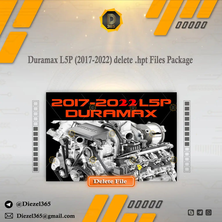 Duramax L5P (2017-2022) delete .hpt Files Package Diezel365