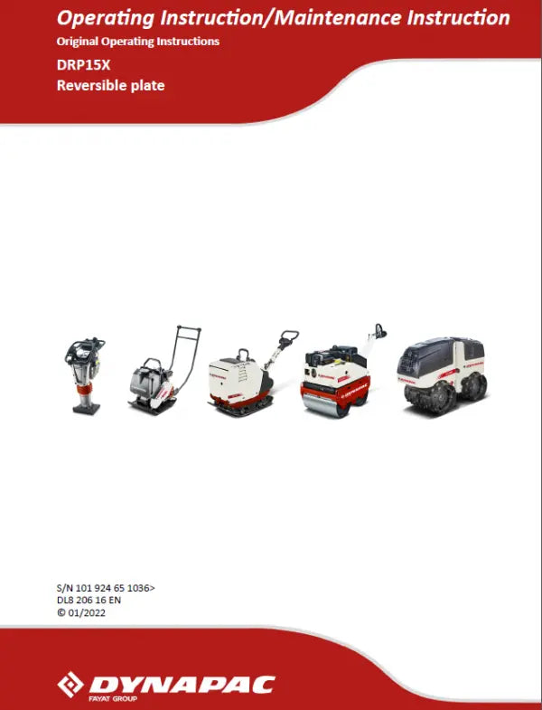 Dynapac Operation & Maintenance Manual PDF Diezel365