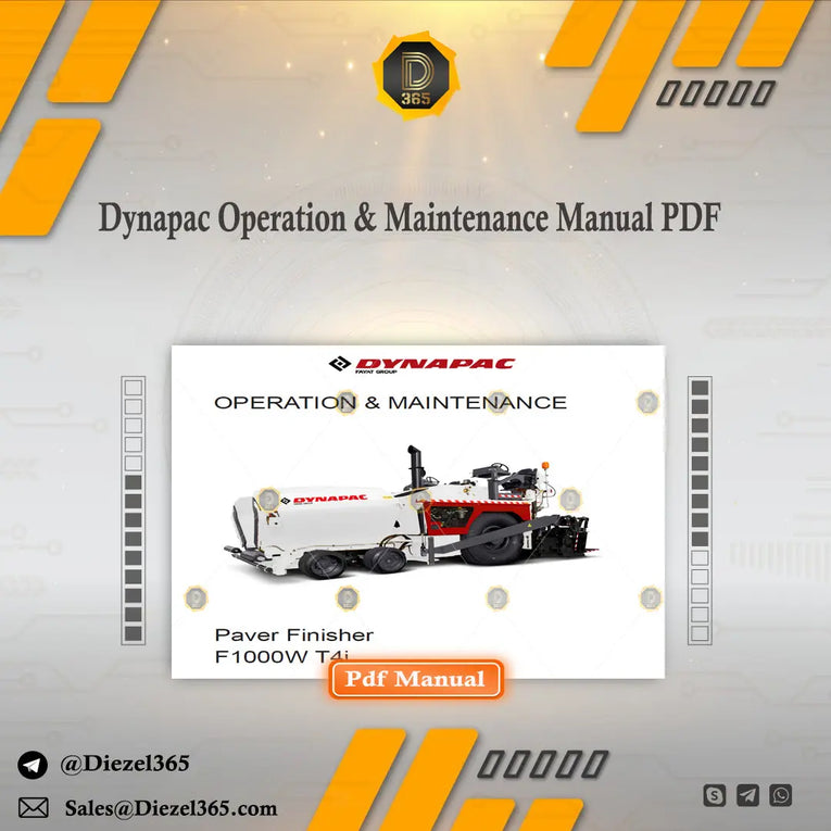 Dynapac Operation & Maintenance Manual PDF Diezel365