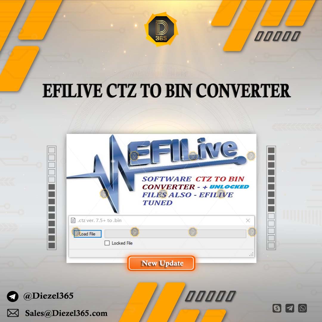 EFILIVE CTZ TO BIN CONVERTER SOFTWARE + UNLOCKER 2024 ⛽ Diezel365