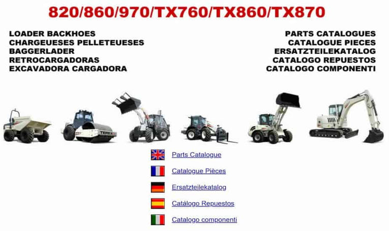 FERMEC – TEREX 820, 860, 970, TX760, TX860, TX870 Parts Catalog Diezel365