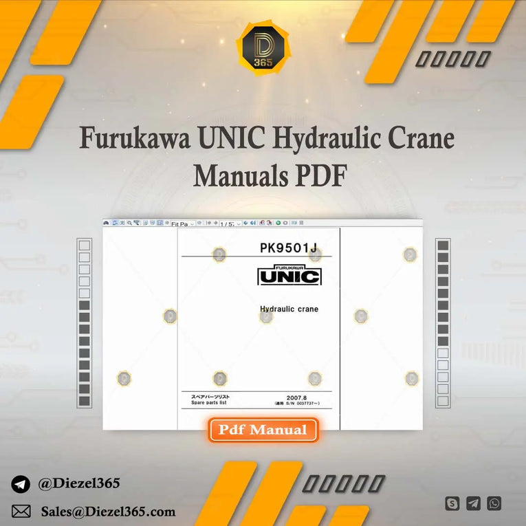 Furukawa UNIC Hydraulic Crane Manuals PDF Diezel365