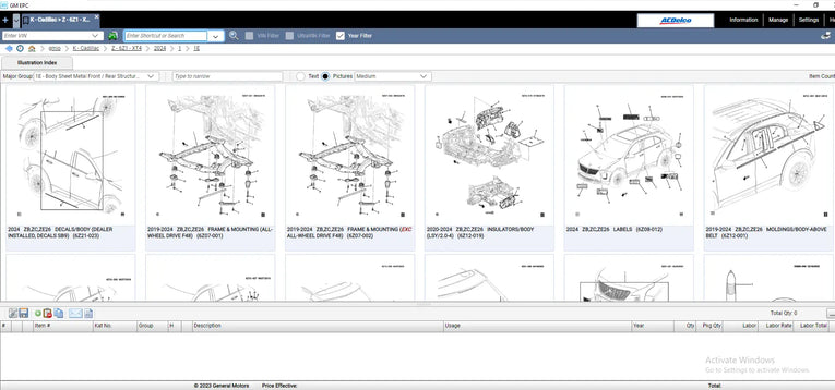 General Motors GMIO EPC 2024 Parts Catalog - VMWare Diezel365