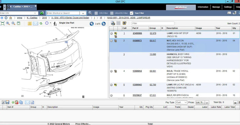 General Motors North America GM NA 2024 Parts Catalog Diezel365