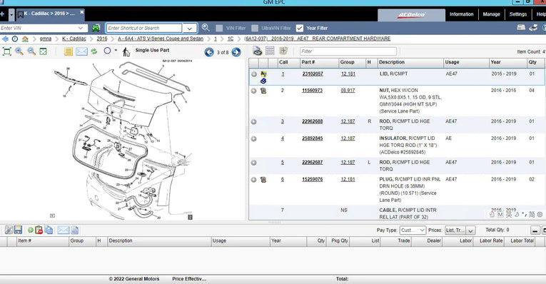 General Motors North America GM NA 2024 Parts Catalog Diezel365