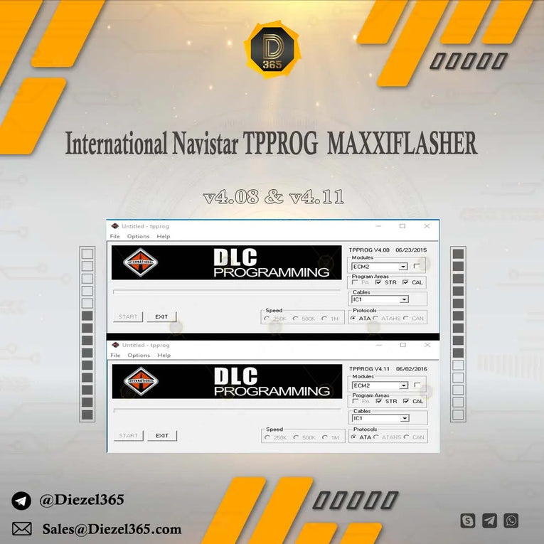 International Navistar TPPROG v4.08 & v4.11 MAXXIFLASHER + Stock bin files Diezel365