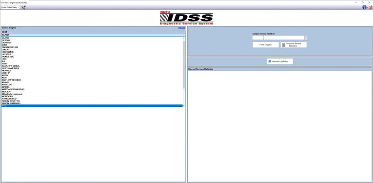 Isuzu Engine Industrial E-IDSS 2024 Service System Diagnostic + Unlock KG Diezel365