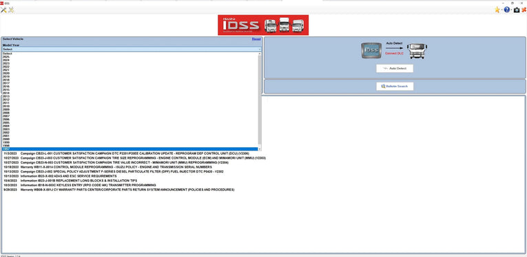 ISUZU US-IDSS DIAGNOSTIC SERVICE SYSTEM 2024 Diezel365