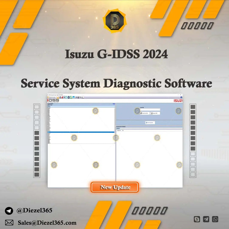 Isuzu G-IDSS 2024 Service System Diagnostic Software + Unlock KG Diezel365