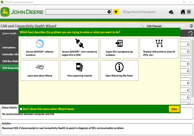 John Deere Service Advisor 5.3 Agriculture & Turf Equipment 2025 (ENG/SP)