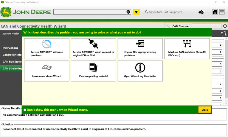 John Deere Service Advisor 5.3 Agriculture & Turf Equipment 2025 (ENG/SP) Diezel365