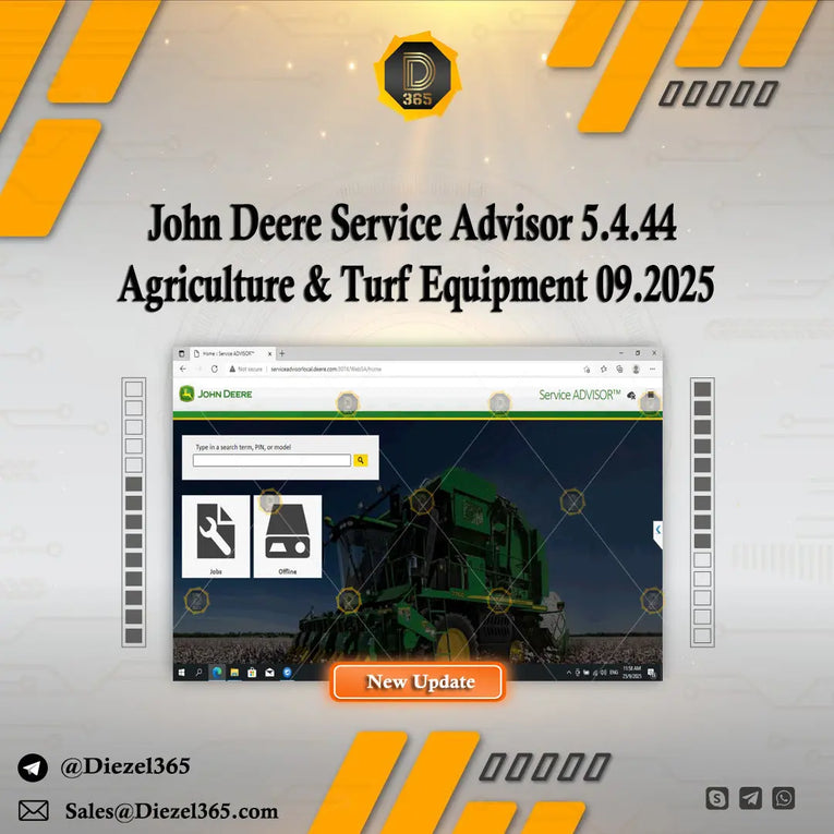 John Deere Service Advisor 5.4.44 Agriculture & Turf Equipment 2026 Diezel365