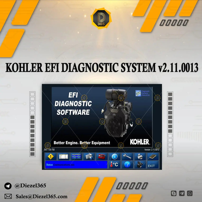 KOHLER EFI DIAGNOSTIC SYSTEM v2.11.0013 + Keygen Diezel365