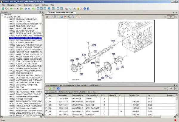 Kubota EPC Tractor, Construction, Power Products, Utility Vehicle, Turf ENGLISH – SPANISH Diezel365