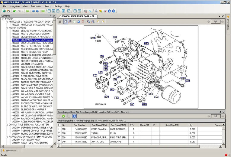 Kubota EPC Tractor, Construction, Power Products, Utility Vehicle, Turf ENGLISH – SPANISH Diezel365