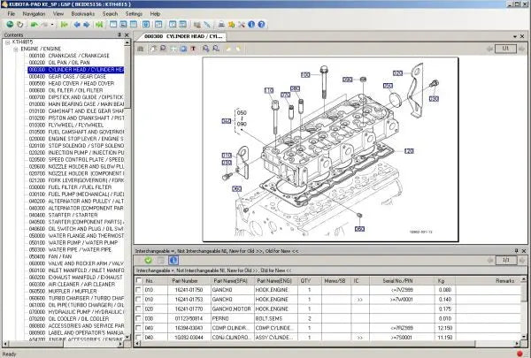 Kubota EPC Tractor, Construction, Power Products, Utility Vehicle, Turf ENGLISH – SPANISH Diezel365