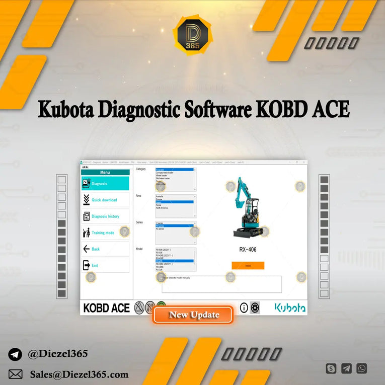Kubota Diagnostic Software KOBD ACE Diezel365