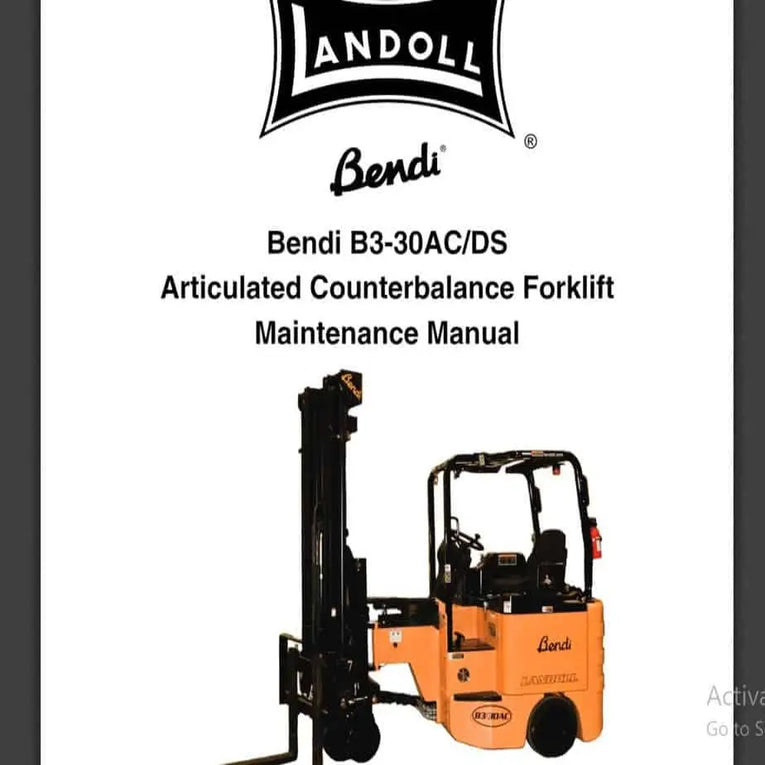 Landoll Bendi Forklift Collection Manuals PDF Diezel365