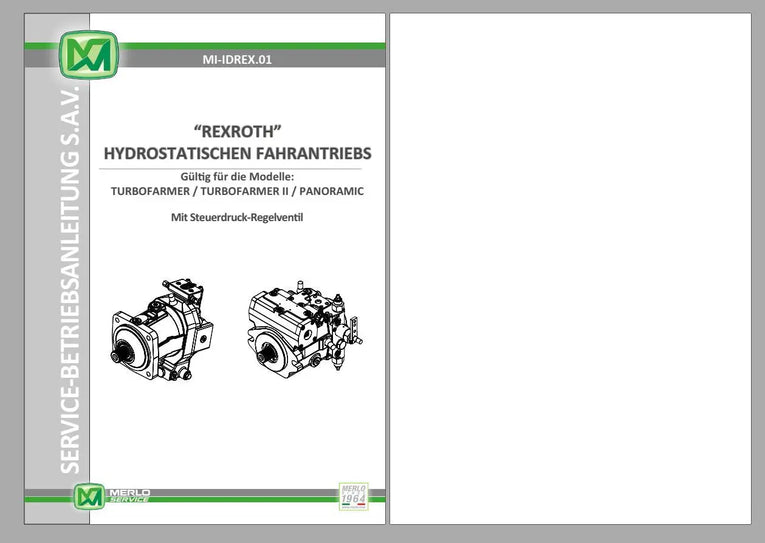 MERLO Machine Telehandlers PDF De_German Service Part Manual, Hydraulic & Electrical Diagram DVD Diezel365