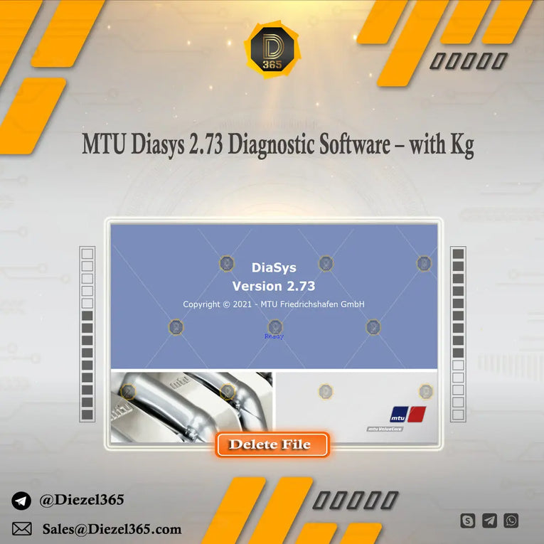 MTU Diasys 2.73 Diagnostic Software – with Kg Diezel365