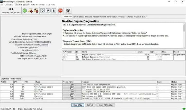 Navistar Engine Diagnostics (NED) 10.2025 Unlocked For Multi PCs Diezel365