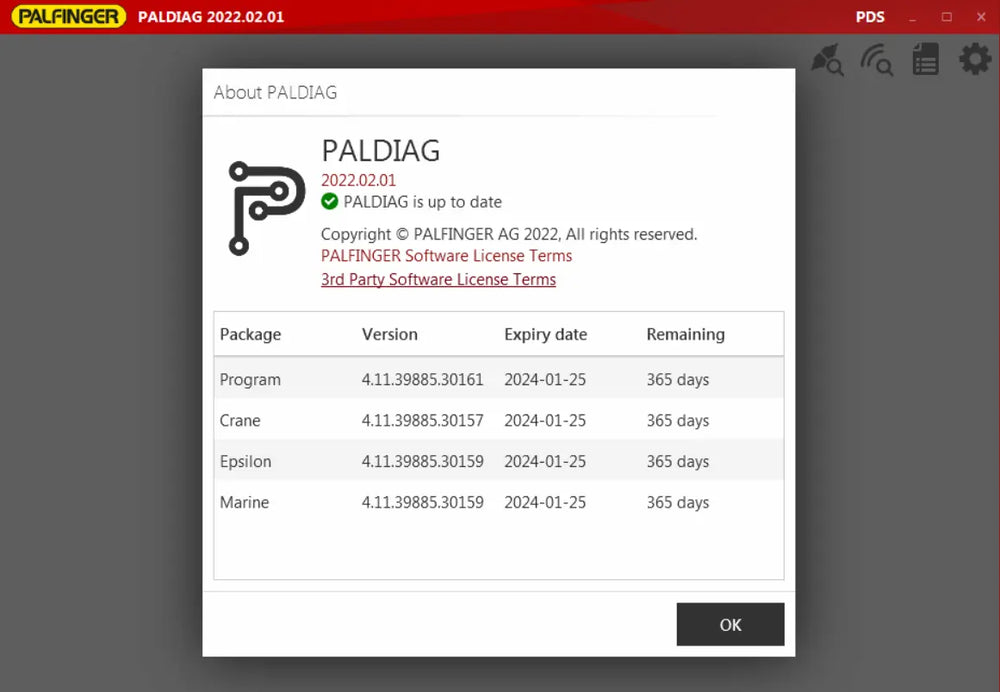 Palfinger PALDIAG v2025.00.01 Diagnostic Tool Diezel365