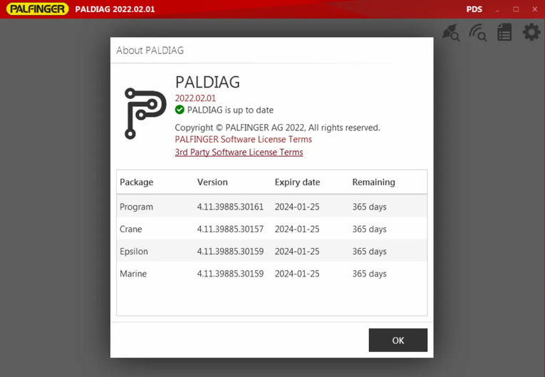 Palfinger PALDIAG v2025.00.01 Diagnostic Tool Diezel365