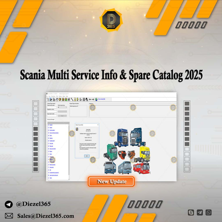 Scania Multi Service Information & Spare Parts Catalog 2025