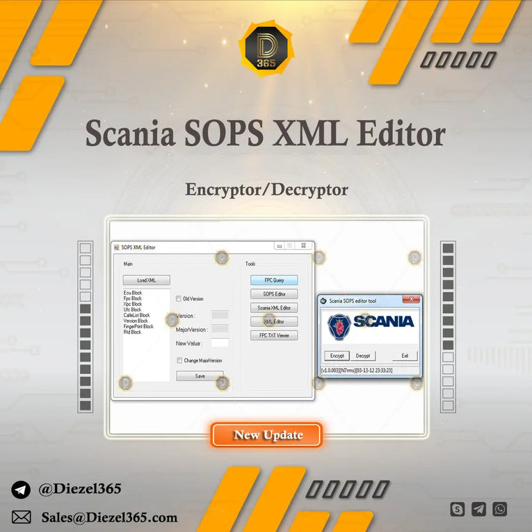 Scania SOPS XML Editor – Encryptor/Decryptor Diezel365