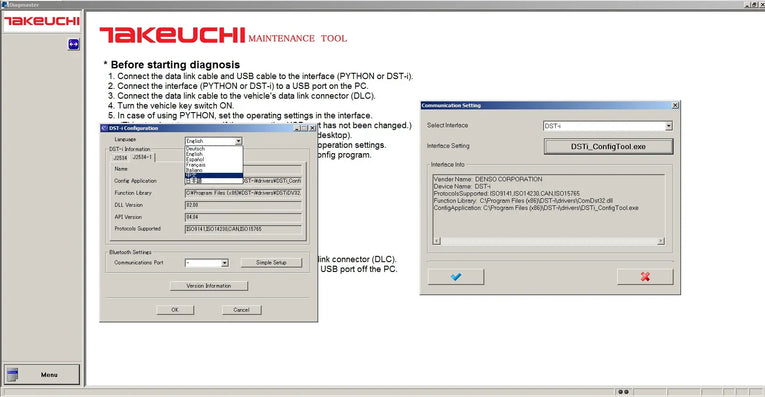 Takeuchi Diagmaster 4.1.0 Engine Service Tool Full Diezel365