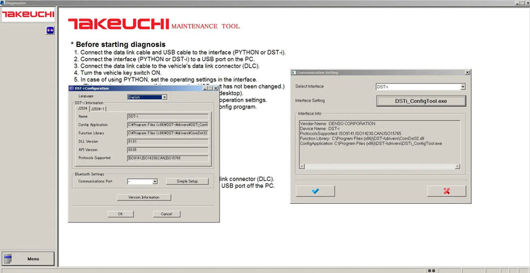 Takeuchi Diagmaster 4.1.0 Engine Service Tool Full Diezel365