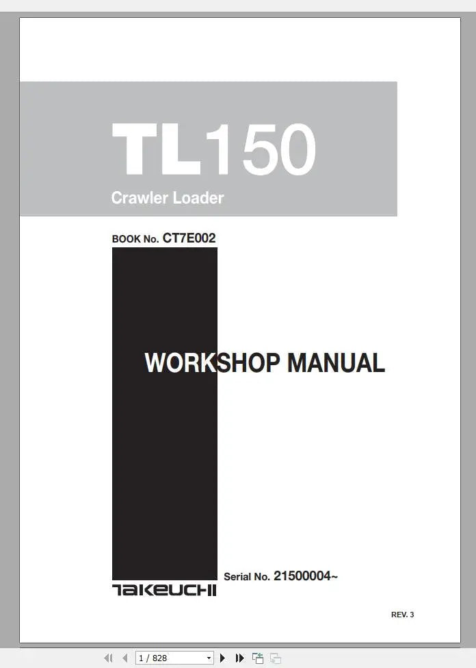 Takeuchi Multilanguage Service Manual New Updated 2019 DVD Diezel365