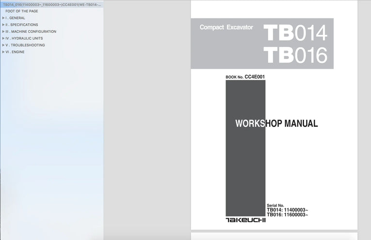 Takeuchi Multilanguage Service Manual New Updated 2019 DVD Diezel365
