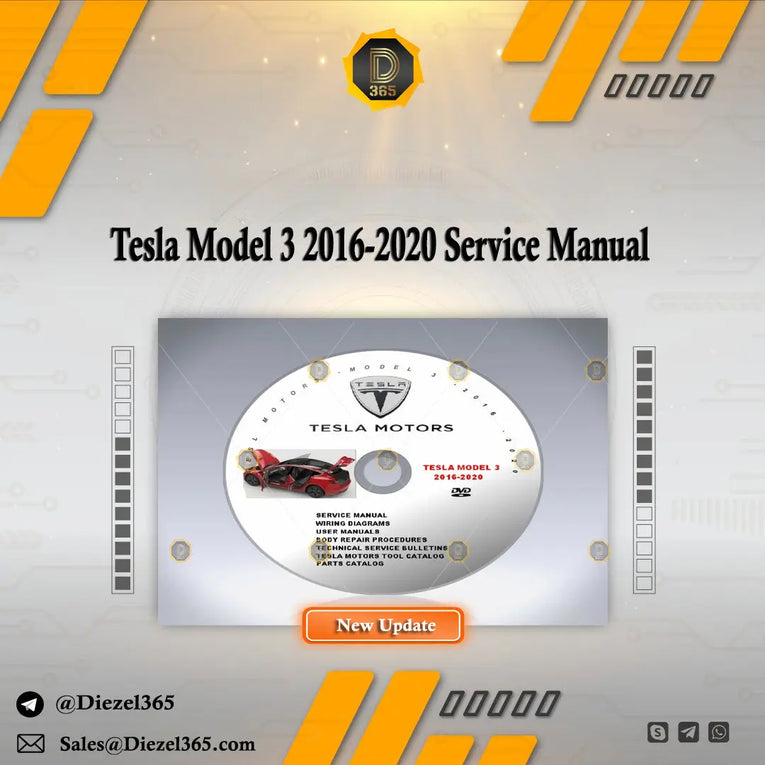 Tesla Model 3 2016-2020 Service Manual Diezel365