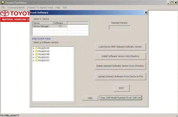 Toyota / Raymond FlashWare v4.8c Diezel365