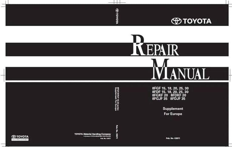 Toyota Forklift Truck Service Manuals PDF – Deutsch German Diezel365