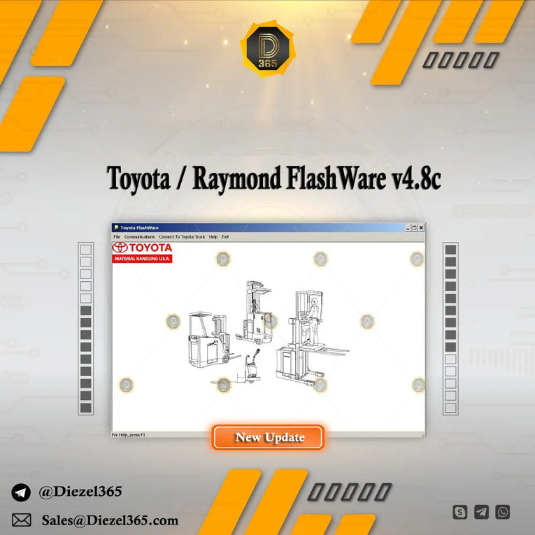 Toyota / Raymond FlashWare v4.8c Diezel365