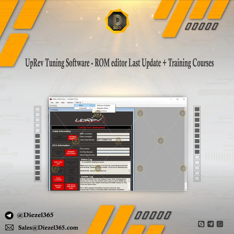 UpRev Tuning Software - ROM editor v1.0.8580 Last Update + Training Courses Diezel365