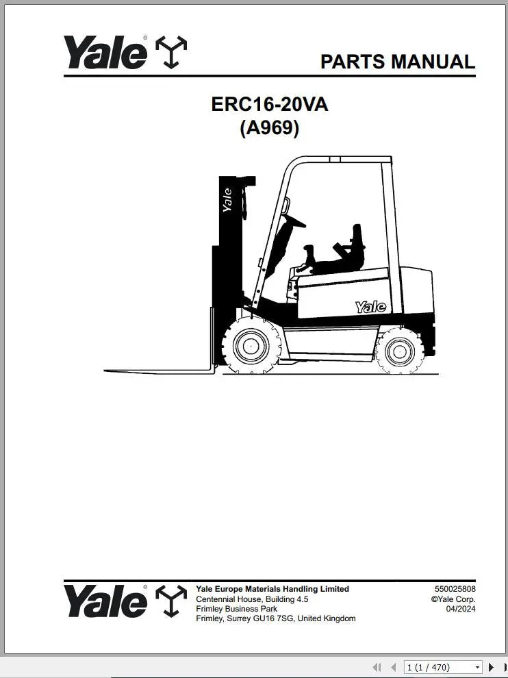 Yale Spare Parts Manual Forklift 1.82GB Collection PDF Diezel365