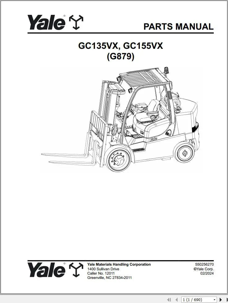 Yale Spare Parts Manual Forklift 1.82GB Collection PDF Diezel365