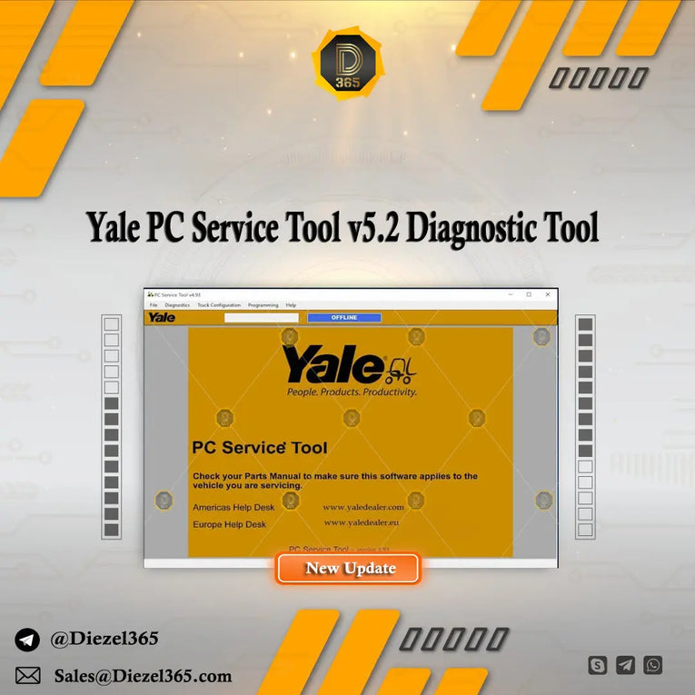 Yale PC Service Tool v5.2 Diagnostic Tool Diezel365