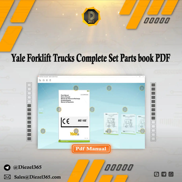 Yale Forklift Trucks Complete Set Parts book PDF Diezel365